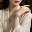 LUImo Phong Cách Trung Hoa Trắng Xanh Ngọc Lắc Tay Vòng Tay Thời Trang Trang Trang Sức Quyến Rũ Cho Ngày Lễ Tình Nhân Quà Tặng Cho Vợ SBS