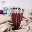 HFTOY 12 Cái / bộ Bàn Chải Tranh Weasel Cao Cấp Hazel Shap Row Pen Long Birch Rod Acrylic Vẽ Nghệ Thuật Tiếp Liệu Nghệ Thuật Cung Cấp ~