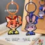 Thỏ Judy Fox Nick Cặp Đôi Bạn Gái Đậu Móc Khóa Thành Phẩm Cặp Động Vật Điên Thành Phố Pixel Mặt Dây Chuyền 6.22