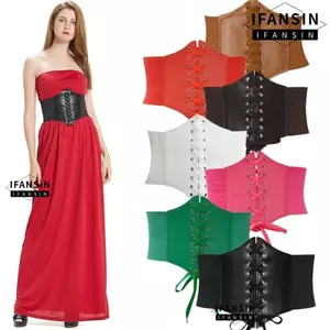 Dây đeo thắt lưng IFASIN, Thắt lưng Corset rộng trang trí, Thiết kế đàn hồi giảm béo thời trang Trang phục bên ngoài Vỏ thắt lưng cho váy Quần áo hàng đầu