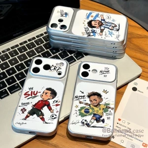 Phim Hoạt Hình Ngôi Sao Bóng Đá Messi Cristiano Ronaldo Ốp Lưng Điện Thoại iPhone 17 16 15 14 13 12 11 Pro Max X Xr Xs Max