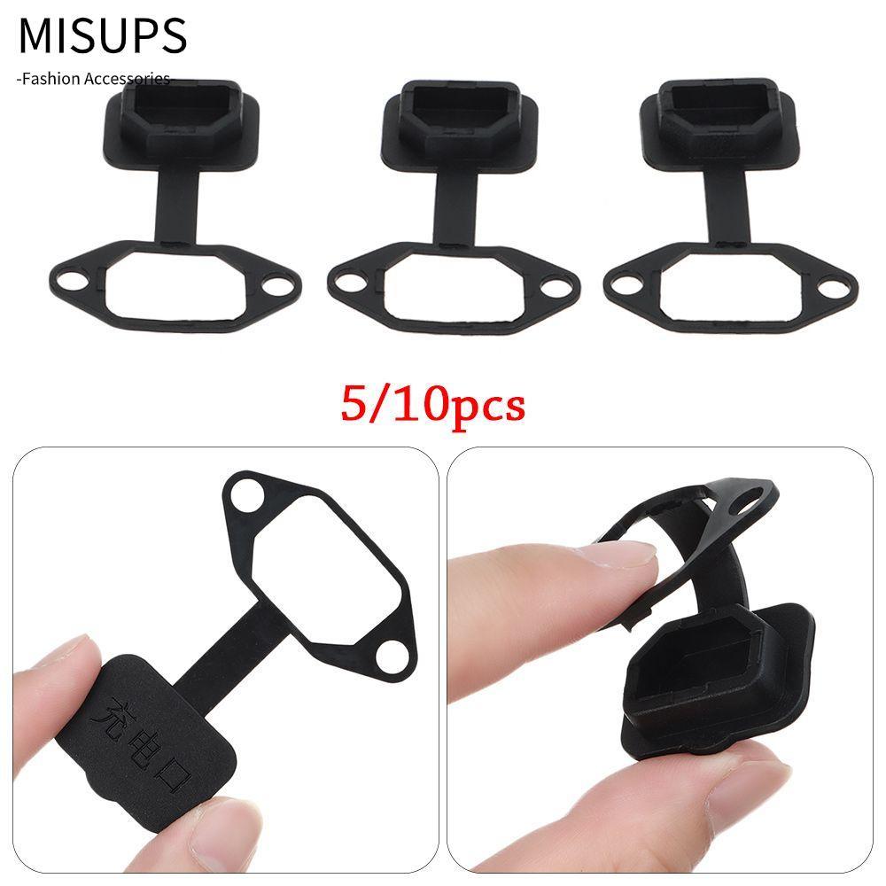 MISUPS 5 / 10 Chiếc Xe Cổng Sạc Phần Bụi Cắm Ổ Cắm Đơn Vỏ Cổng Sạc Chống Thấm Nước