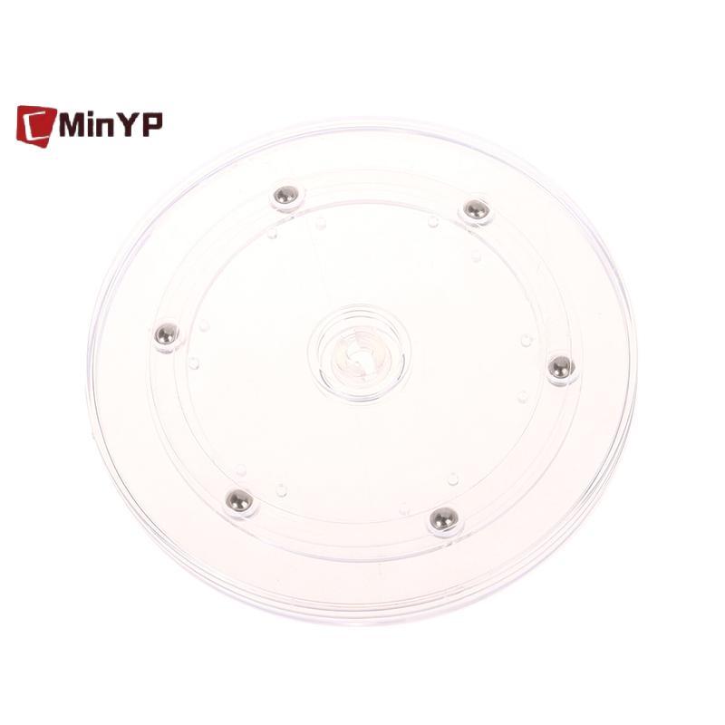 CMinYP Bàn Xoay Acrylic Trong Suốt 360 Xoay Màn Hình Đế Tròn Lười Trang Sức Trang Trí Đĩa Xoay Đồ Nội Thất Phần Cứng Vinh Quang