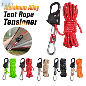 Bộ căng dây lều JVSUB, Bộ điều chỉnh dây tự khóa 2-10mm bằng thép không gỉ, Chất lượng cao Hợp kim nhôm di động chống trượt Tarp Dụng cụ ngoài trời