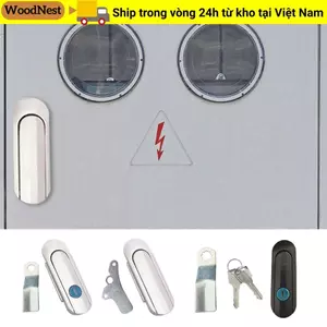Khóa cửa cơ WOODNEST, Khóa hộp thư cửa phần cứng bằng hợp kim nhôm, Cơ đa chức năng có hộp tủ chìa khóa Hộp thư tủ