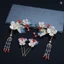 H216 Handmade Lily Of The Valley Kẹp Tóc Hợp Kim Men Phong Cách Vintage