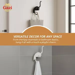 Giá đỡ đảo ngược móc mèo in 3D sáng tạo để trang trí nội thất Đồ trang trí treo tường độc đáo [VN]