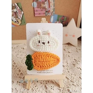 Kẹp tóc thỏ và cà rốt handmade cute