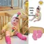 Set bộ bodysuit cover Hoa Vàng kèm mũ dài tay và ngắn tay TẶNG TẤT HỒNG NHƯ ẢNH cho em bé Hàn Quốc 5-13kg