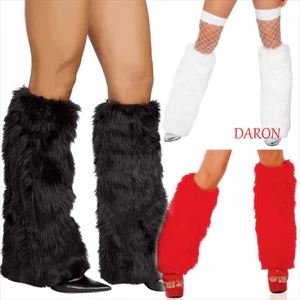 DARON Faux Fur Leg Warmers, Soft Fluffy Solid Color Knee High Boots Cover, Y2k Style Thoải Mái Co Giãn Nhiều Màu Sắc Ấm Áp Đầu Gối Boot Toppers