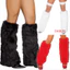 DARON Faux Fur Leg Warmers, Soft Fluffy Solid Color Knee High Boots Cover, Y2k Style Thoải Mái Co Giãn Nhiều Màu Sắc Ấm Áp Đầu Gối Boot Toppers