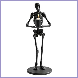 Gothic Giá Đỡ Nến Thực Tế Humen Xương Tượng Halloween Nến Dính Giá Đỡ Cho Ngôi Nhà Ma Ám Đạo Cụ Đám Cưới mueadsyvn