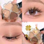 Bảng phấn mắt bốn màu cỏ bốn lá-Match Pearlescent Earth Color Matching, Everyday All-Match, Novice Easy Drawing