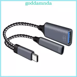 Cáp GODD USB C Y Bộ Chuyển ĐổiOTG USB C Sang USB Bộ Chia Hỗ Trợ Sạc Nhanh Tốc Độ Cao Đồng Bộ Dữ Liệu Kết Nối Keyb