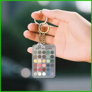 Bảng Màu Mùa Thu Mềm Mại Móc Khóa Acrylic Di Động Quần Áo Mùa Hè Phân Tích Thẻ Màu Dành Cho Người Lớn Nam Nữ saixit2vn
