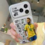 Ốp lưng iPhone Họa tiết da phong cách mạ điện họa tiết Neymar iPhone 17 16 15 14 13 12 11 Pro Max Plus Max