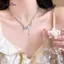 AqToCna Thời Trang Thanh Lịch Bướm sel Mặt Dây Chuyền Nelace Cho Nữ Cô Gái Ánh Sáng Sang Trọng Tinh Tế Xương Đòn Dây Chuyền Phụ Kiện Quà Tặng AqToCna