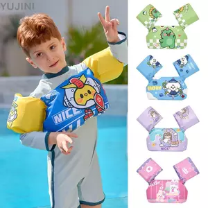 YUJUNI Baby Float Arm Tay áo, Phim hoạt hình nổi trẻ em Phao bơi vòng, Mùa hè dễ thương Chơi nước có thể điều chỉnh Vòng tay bơi cho bé