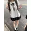 Phù hợp với nữ Mùa hè 2026 Phong cách mới Phong cách Hàn Quốc Ngọt ngào chấm bi tay phồng tay áo ngắn eo cao ôm hơn Váy Bud lông tơ