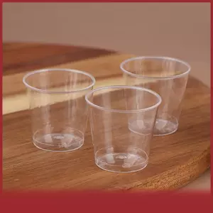 Cod 50 cái 30ml dùng một lần Mini rõ ràng cốc nhựa ngoài trời dã ngoại sinh nhật nhà bếp Đảng kính thạch Ly bộ đồ ăn nếm