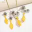 PNPIA- 1 / 3 Chiếc Bình Hoa Ba Chiều Bông Tai Nelace Thổ Cẩm Thiết Kế Retro Hoa Kim Loại Mặt Dây Chuyền Trang Sức Phụ Kiện Quà Tặng