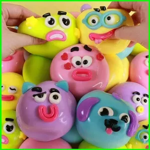 HT3 Smushers Mặt Chó Squishy Đồ Chơi Chậm Tăng Căng Thẳng Đồ Chơi Mềm Lo Âu Giảm Cảm Giác Đồ Chơi Cho Trẻ Em TH3