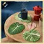 B & N Lá Coaster Acrylic Cách Nhiệt Miếng Lót Trang Trí Placemat Bàn Cốc Thảm Trang Trí Bàn Phụ Kiện Trang Trí Phòng.