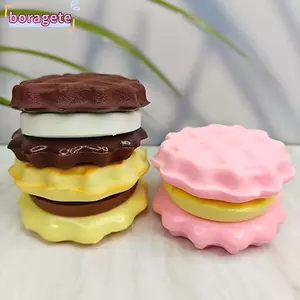 Đồ chơi bóp BORAGETE, Bánh mô phỏng Đồ chơi tăng chậm mềm, Tính năng tăng chậm Giảm căng thẳng Cảm giác Fidget cho người lớn Quà tặng