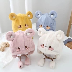 Mũ Len Hình Gấu Cho Bé 0-6 Tháng Mùa Thu Đông Giữ Ấm Tai Công Chúa Siêu Dễ Thương ✨Bubblu30.vn✨