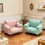 Nội thất nhà búp bê Sofa đơn 1 12 tỷ lệ Mô phỏng Ghế phòng khách thu nhỏ cho trẻ em Trang trí cảnh nhà chơi