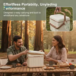Hộp làm mát di động nhẹ cách nhiệt để vận chuyển thực phẩm BBQ Bảo quản lạnh nóng mới