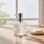 Máy phân phối với máy bơm Chrome Chai bơm bọt trong suốt Hộp đựng xà phòng tạo bọt Hộp đựng chắc chắn Di động cho phòng tắm, Vanity