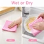 5 / 10 Chiếc Gia Đình Sợi Dừa Vải Làm Sạch Màu Hồng Hộ Gia Đình Khăn Khăn Khăn Cho Nhà Bếp Nhiệm Vụ Hộ Gia Đình restock