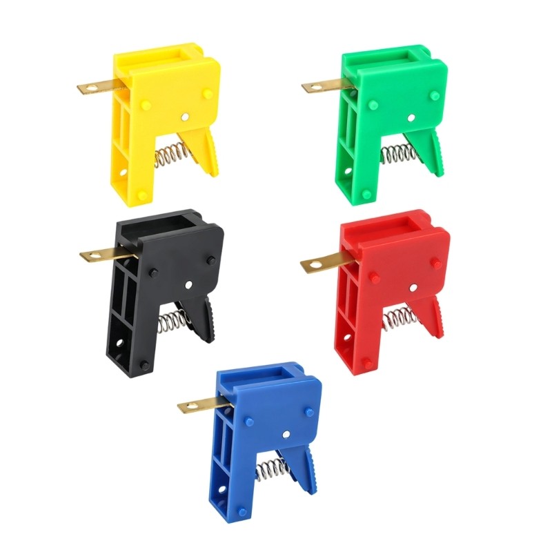 Mặt Trăng 5 Chiếc Đèn LED Lò Xo Bấm Kẹp Thiết Bị Đầu Cuối Nhanh 50A Động Cơ Thử Nghiệm Kẹp Dây Nhanh Bài Cho Ứng Dụng Điện