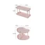 Giá đựng cốc nước MARGREDY, Giá đựng đồ để bàn màu kẹo Ins Style, Giá đựng mỹ phẩm tiết kiệm không gian 2 lớp đa chức năng Giá đựng đồ để bàn