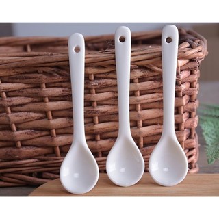2g Thìa Muối 9.8cm Cấp Thực Phẩm ins Hộ Gia Đình Thìa Gốm Tay Cầm Cực Dài Thìa Cà Phê Gia Vị Thìa Tay Cầm Ngắn Siêu Nhỏ 8JGX