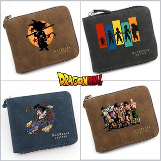 Ví Dragon Ball Mới Ví PU Matte Dây Kéo Ví Dung Tích Lớn Đa Chức Năng Lưu Trữ