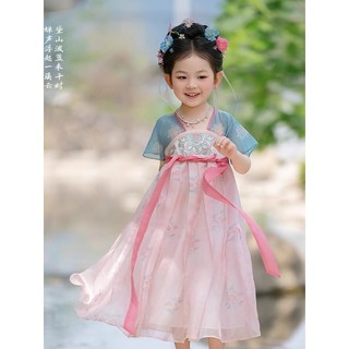 🔥 có hàng sẵn 🔥 Phong cách trung quốc Tết Trung Thu Đầm Công Chúa Hanfu Bé Gái 2025 Cổ Tích Đường Trang Phục Hán phục cổ đại cho bé gái Trung Thu Lễ Hội Trẻ Em Trang Phục ☜Bé gái ' Hanfu Mùa Hè Mỏng Nhỏ Siêu Cổ Tích Phong Cách Váy Cổ 2025 Mới Tay Ng