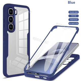 Ốp lưng 360 Full Cover Infinix Hot 60 Pro 60 Pro + Chống sốc Acrylic Trong suốt Mặt trước Bảo vệ hai mặt Vỏ điện thoại cứng Infinix Hot 60 Pro Plus