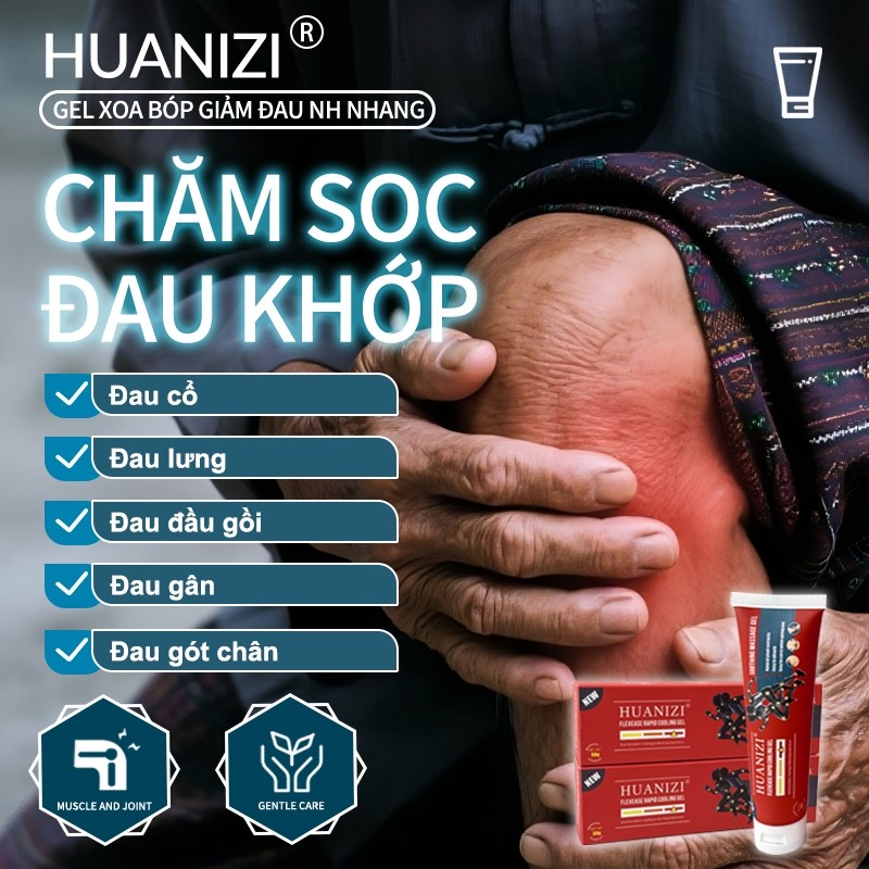Kem massage giảm đau khớp HUANIZI, kem làm dịu cơ nhanh, thích hợp cho việc phục hồi đầu gối, thắt lưng, cổ, tay và chân