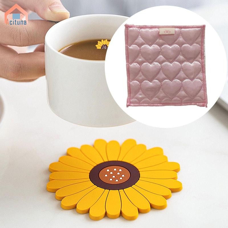 Đế Lót Ly Đồ Uống Đế Lót Ly, Thảm Chống Trơn Trượt, Tấm Nhiệt Vuông Cho Đám Cưới Bàn Phòng Khách