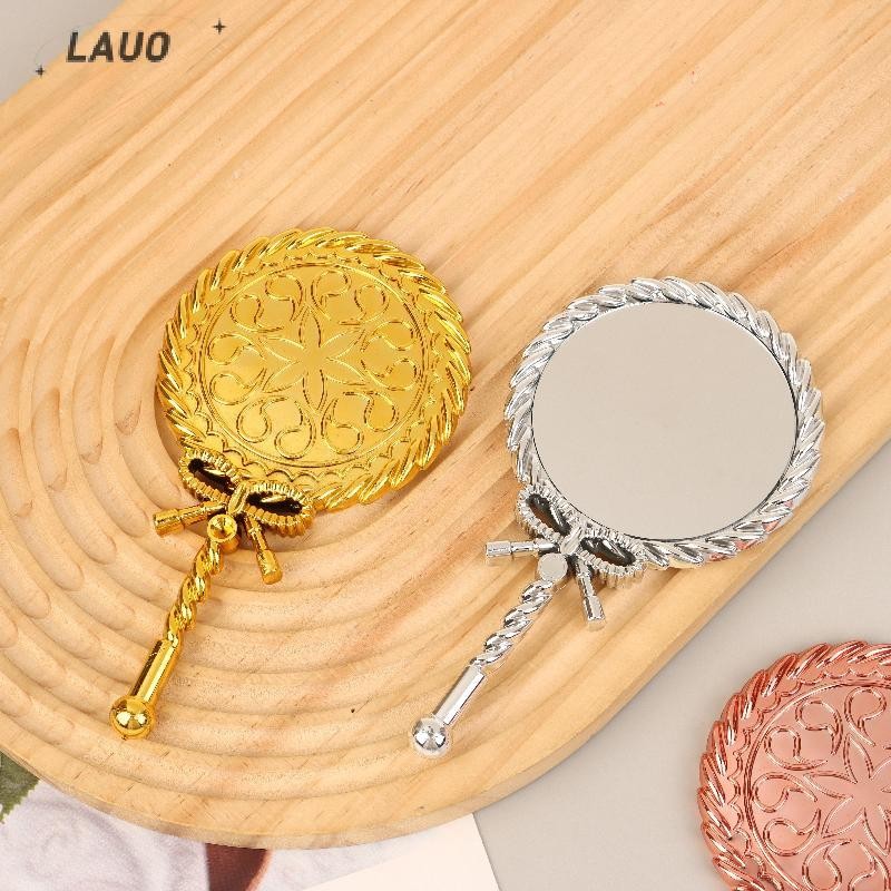 Springevenstar Di Động Vintage Cầm Tay Gương Trang Điểm Cầm Tay Vòng Gương Mỹ Phẩm Phong Cách Châu Âu Cao Quý Tòa Án Cổ Gương Dụng Cụ Làm Đẹp Springevenstar