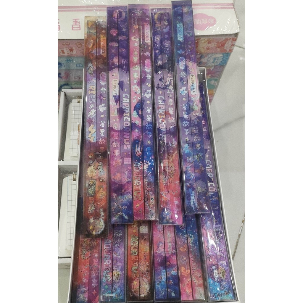 "2 xấp giấy xếp sao DIY cho hộp nhựa, trang trí sáng tạo cho không gian sống"