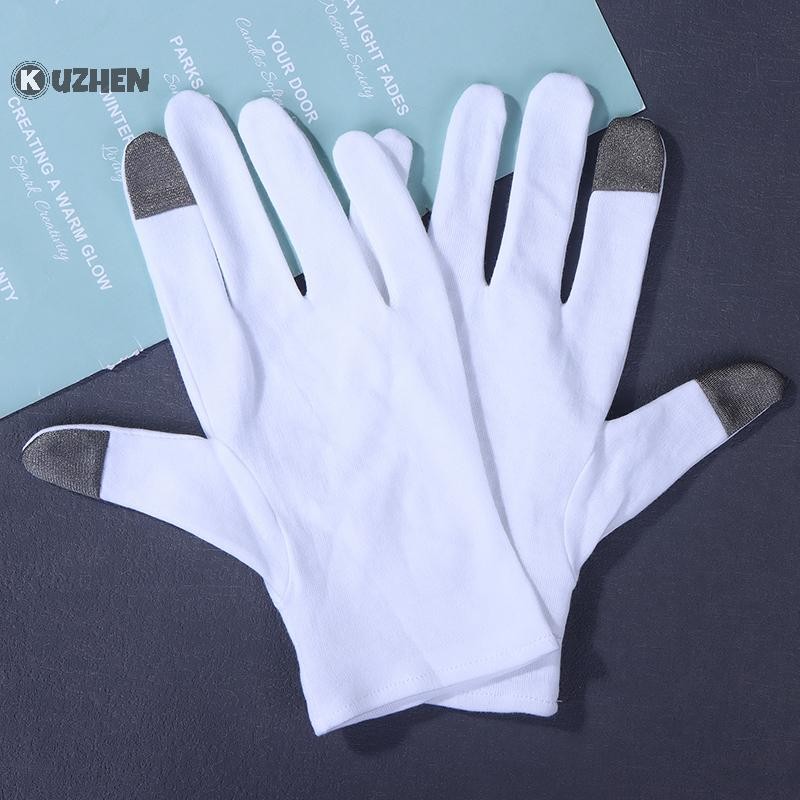 KUZHEN Găng Tay Dưỡng Ẩm Cotton Mềm Cho Khô Nứt Tay Ngủ Lotion Khóa Tẩy Tế Bào Chết HOT