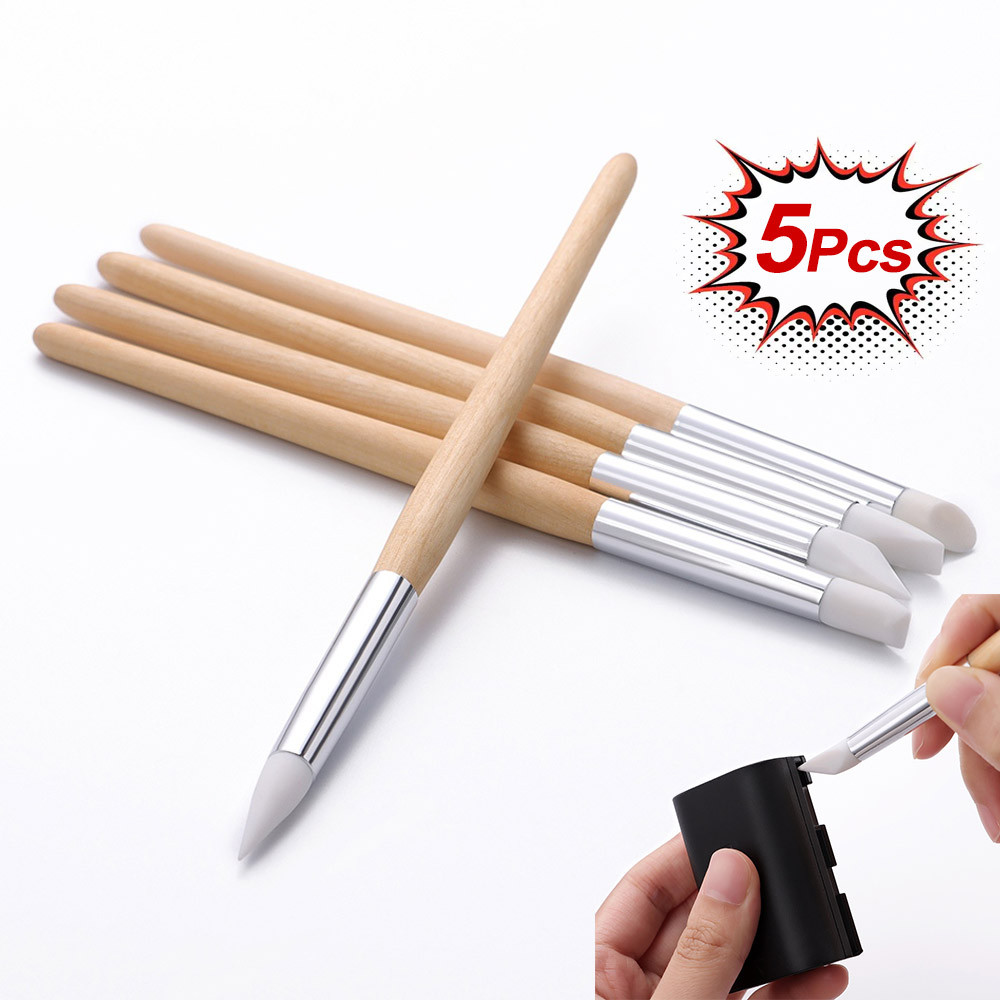 5 Chiếc Đồng Hồ Mặt Số Cleaner Bàn Chải Silicon Bụi Bẩn Tẩy Bộ Dụng Cụ Đầu Cao Su Để Vệ Sinh Đồng Hồ Tay Chuyển Động