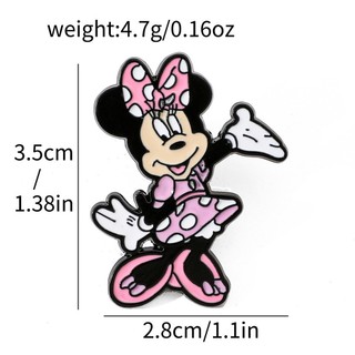 4 Cái / bộ Hoạt Hình Dễ Thương Mickey Minnie Huy Hiệu Kim Loại Vịt Donald Hợp Kim Dầu Nhỏ Giọt Thổ Cẩm Quần Áo Phụ Kiện Pin