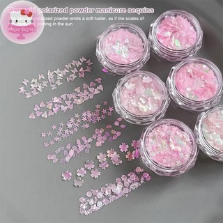 Moonlights Nail Art Sequins Không Đều Nàng Tiên Cá Kim Sa Lấp Lánh Mỹ Dày Mỏng Hỗn Hợp Ngôi Sao Kim Sa Lấp Lánh Trang Trí Móng Tay EN