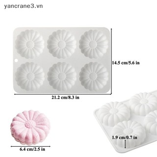 {YAN} Khuôn bánh Pudding silicon hình trái tim / ngôi sao / tròn / vuông 3D DIY Món tráng miệng Khuôn sô cô la Dụng cụ trang trí bánh Máy nướng {ya}