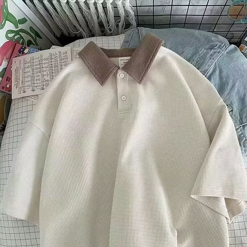 Áo Polo Unisex Thun Tay Ngắn Cho Mùa Hè 2025, Phong Cách Đại Học