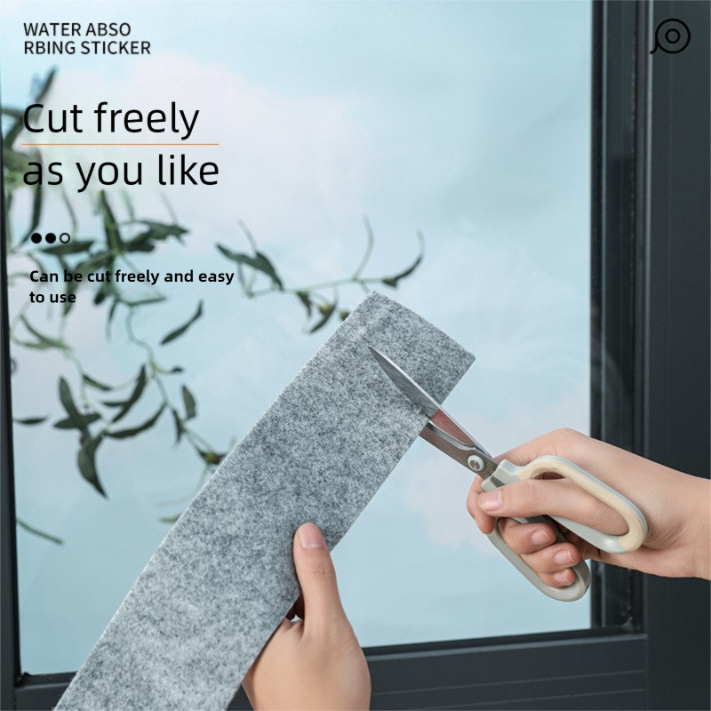 Dày Cảm Thấy Băng Cotton Cửa Sổ Kính Hấp Thụ Nước Miếng Dán Chống Tắc Cửa Sổ Mùa Đông Sill Chống Hấp Thụ Nước Miếng Dán Dải Hấp Thụ Nước